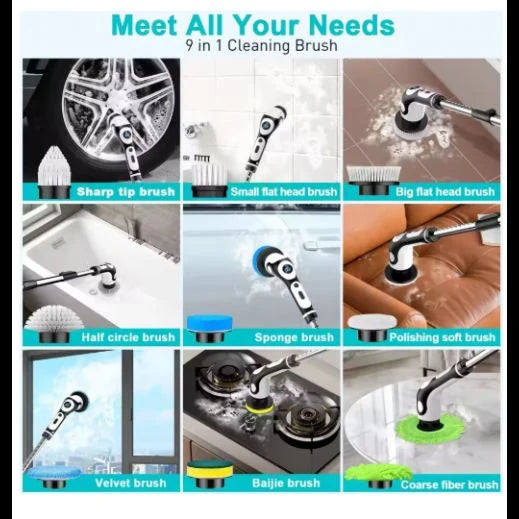 9 in 1 Multi-Function Electric Cleaning Brush